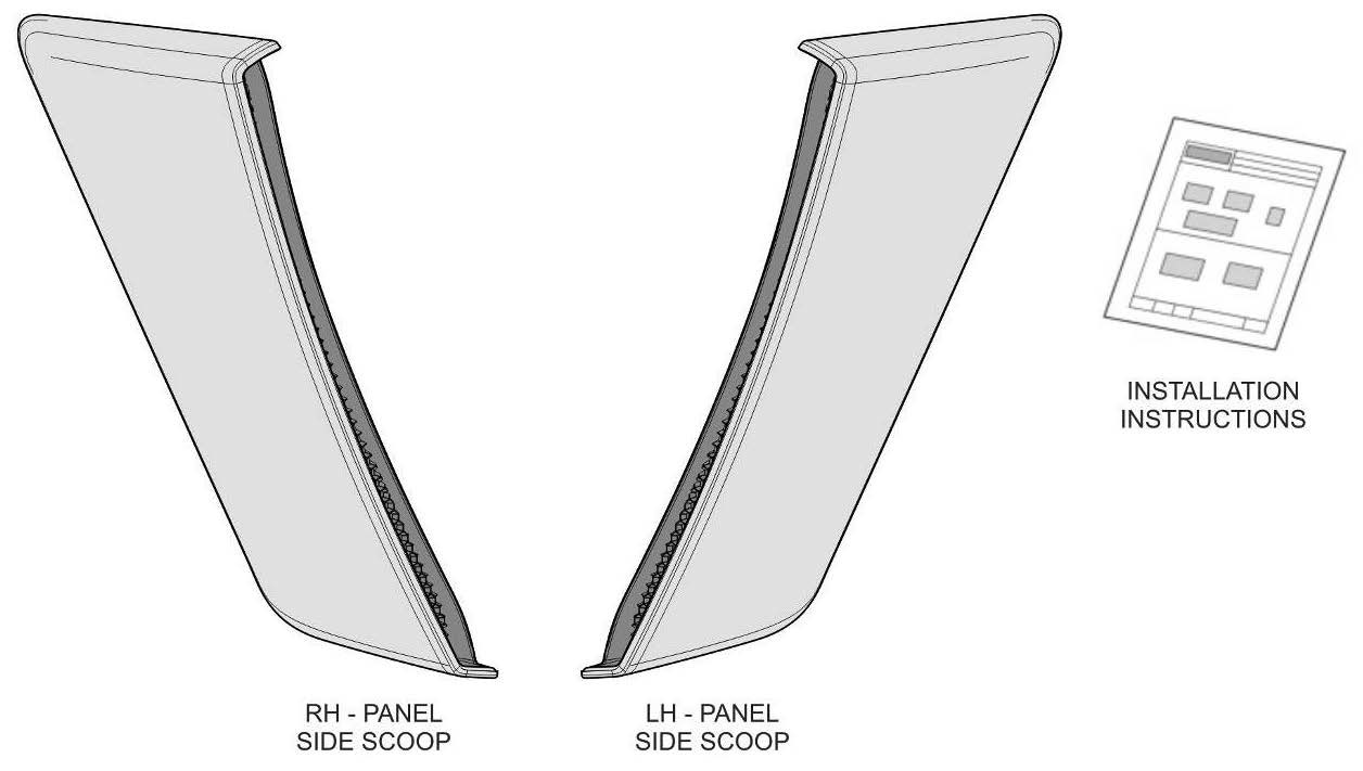 How to Install Roush Quarter Panel Side Scoops Unpainted on your
